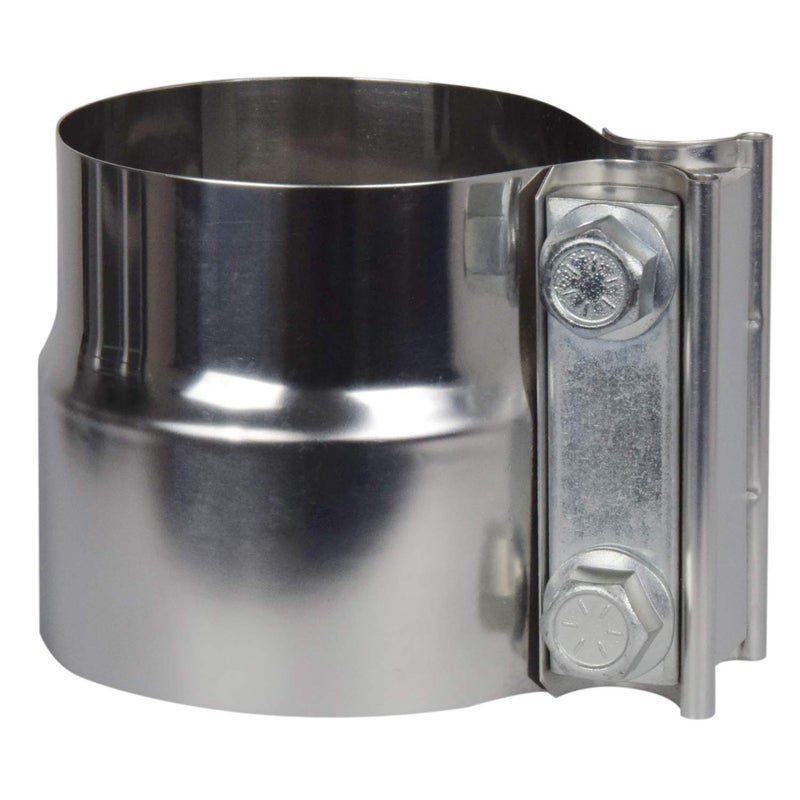 ROADFORMER 2.5  Exhaust Clamp - Lap Joint Exhaust Band Clamp Stainless Steel is film protected  suggested to remove before use (2.5  - 2 Pack) - Image 3